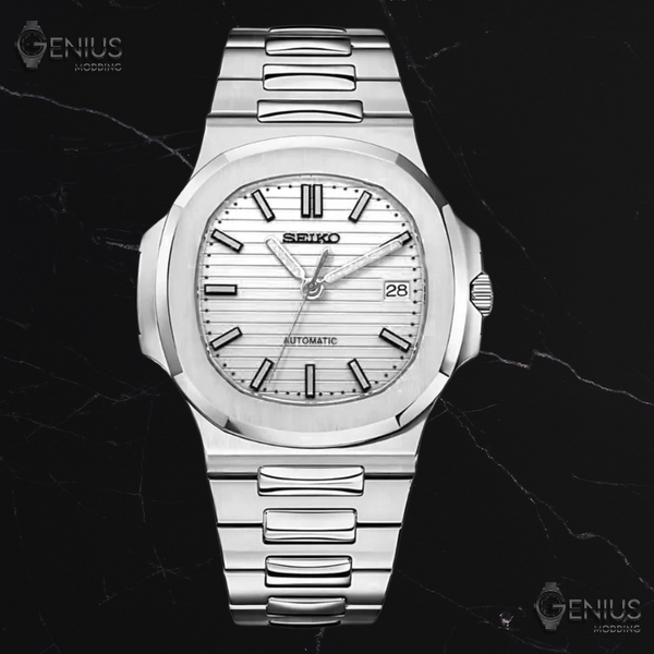 Seiko Mod Snow White | Montre Seiko Blanche Neige | GENIUS MODDING